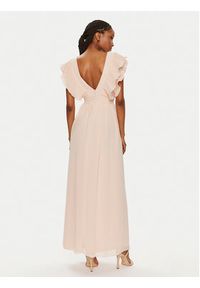 Rinascimento Sukienka koktajlowa CFC0119287003 Beżowy Regular Fit. Kolor: beżowy. Materiał: syntetyk. Styl: wizytowy #3