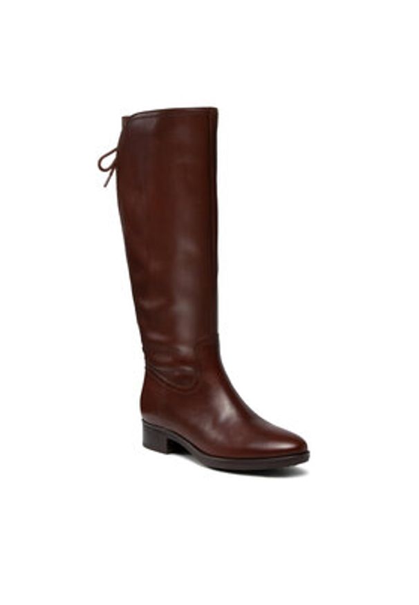Geox Oficerki D Felicity A D04G1A 00043 C0013 Brązowy. Kolor: brązowy. Materiał: skóra