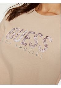 Guess T-Shirt W5RI19 I3Z14 Beżowy Regular Fit. Kolor: beżowy. Materiał: bawełna #3