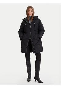 BOSS Płaszcz zimowy C_Piapolly 50548027 Czarny Regular Fit. Kolor: czarny. Materiał: syntetyk. Sezon: zima
