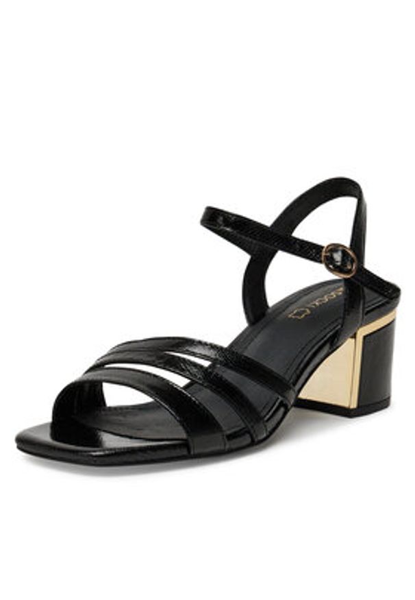 Lasocki Sandały HY6800-1 Czarny. Kolor: czarny. Materiał: lakier, skóra