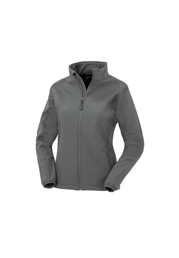 RESULT - Damska kurtka z recyklingu Result Softshell. Kolor: szary. Materiał: softshell