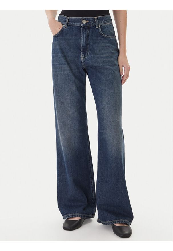 Pinko - PINKO Jeansy Wanda 101733 A2RQ Granatowy Regular Fit. Kolor: niebieski