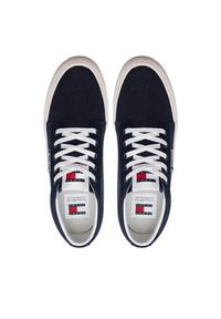 Tommy Jeans Sneakersy Tjm Mid Cut Canvas Color EM0EM01412 Granatowy. Kolor: niebieski #6
