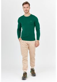 Aeronautica Militare - AERONAUTICA MILITARE Zielony sweter męski. Kolor: zielony. Materiał: wełna