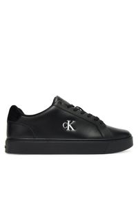 Calvin Klein Jeans Sneakersy YM0YM01435 Czarny. Kolor: czarny. Materiał: skóra