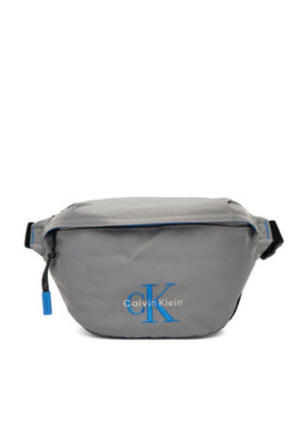 Calvin Klein Nerka Bold Waistbag LV04D3116G Szary. Kolor: szary. Materiał: materiał