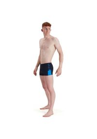 Speedo - Strój kąpielowy Męski Boom Logo Splice. Kolor: czarny. Styl: sportowy