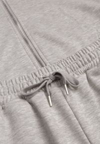 Renee - Jasnoszary Komplet Dresowy z Bawełny Spodnie Dzwony i Rozpinana Bluza z Kapturem Auim. Kolor: szary. Materiał: bawełna, dresówka #8