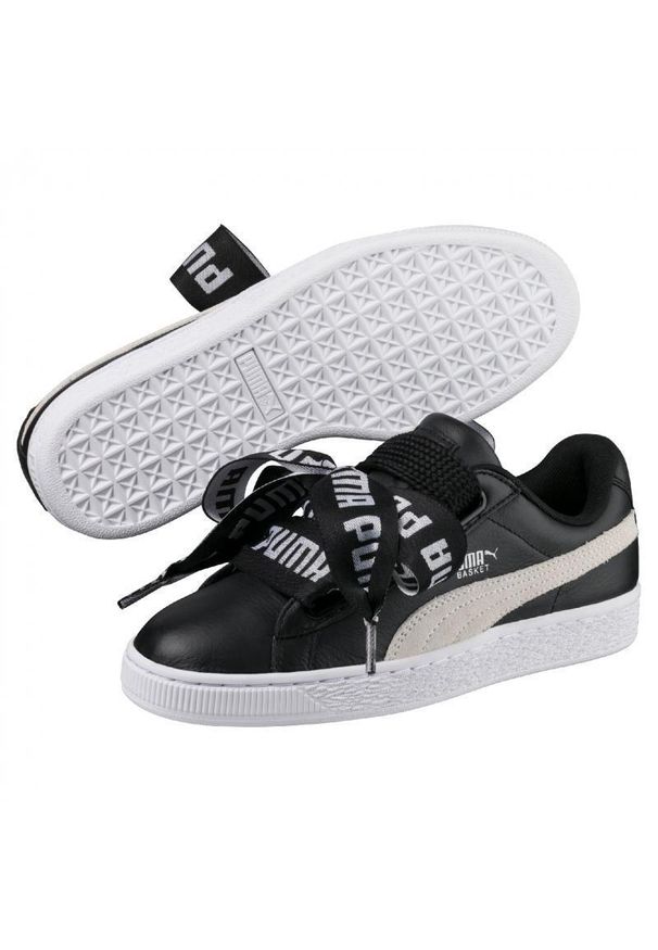 Buty do chodzenia damskie Puma Basket Heart Safari DE. Zapięcie: sznurówki. Kolor: biały, wielokolorowy, czarny. Materiał: materiał, skóra, syntetyk. Szerokość cholewki: normalna. Sport: turystyka piesza