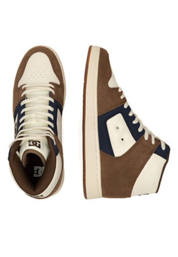 DC Sneakersy MANTECA 4 HI ADYS100743-TB2 Brązowy. Kolor: brązowy. Materiał: skóra, zamsz