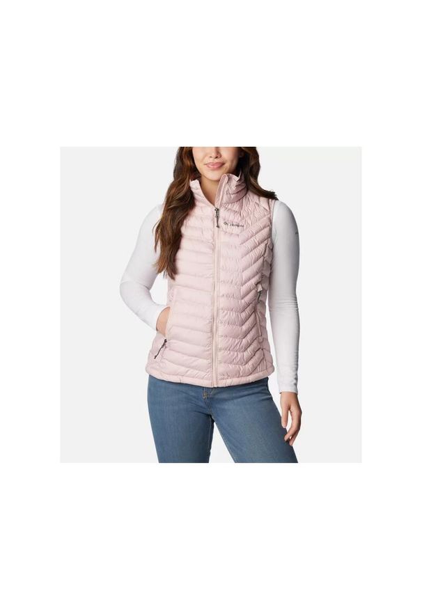 columbia - Columbia Bezrękawnik Powder Lite Vest 1757411626. Kolor: różowy. Długość rękawa: bez rękawów