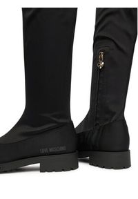 Love Moschino - LOVE MOSCHINO Muszkieterki JA26074G0NIM0000 Czarny. Kolor: czarny. Materiał: materiał #4