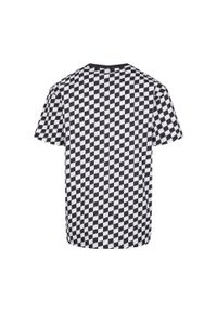 Urban Classics - T-shirt Męski W Kratkę Oversized. Kolor: czarny, biały, wielokolorowy. Wzór: kratka. Sport: turystyka piesza