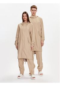 Rains Kurtka przeciwdeszczowa 18140 Beżowy Casual Fit. Okazja: na co dzień. Kolor: beżowy. Materiał: syntetyk. Styl: casual #4