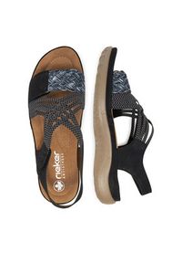 Rieker Sandały 64889-00 Czarny. Kolor: czarny. Materiał: syntetyk #5