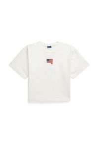 Polo Ralph Lauren T-Shirt 211973129001 Biały Relaxed Fit. Typ kołnierza: polo. Kolor: biały. Materiał: bawełna #4