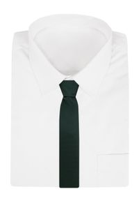 Krawat Męski - Angelo di Monti - Ciemna Zieleń, Mikrowzór. Materiał: tkanina. Styl: elegancki, wizytowy #4