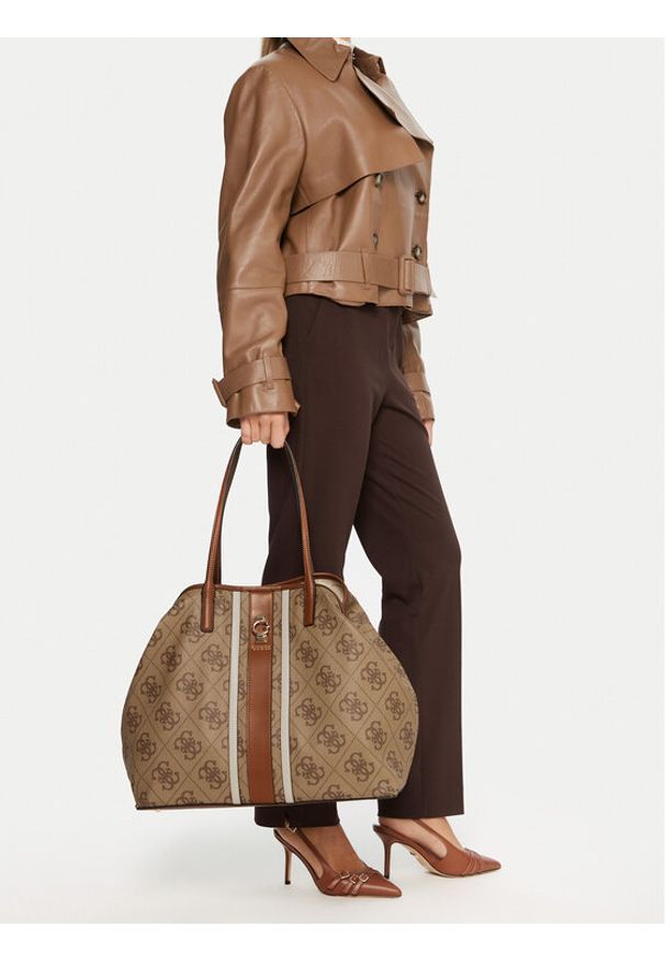 Guess Torebka Erenia HWSO78 38240 Brązowy. Kolor: brązowy. Materiał: skórzane