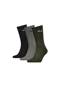 Puma Skarpety Sport Crew 3-Pack 88035528. Kolor: zielony