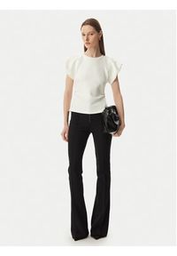 Rinascimento Bluzka CFC0128153003 Kremowy Slim Fit. Kolor: kremowy. Materiał: wiskoza #4