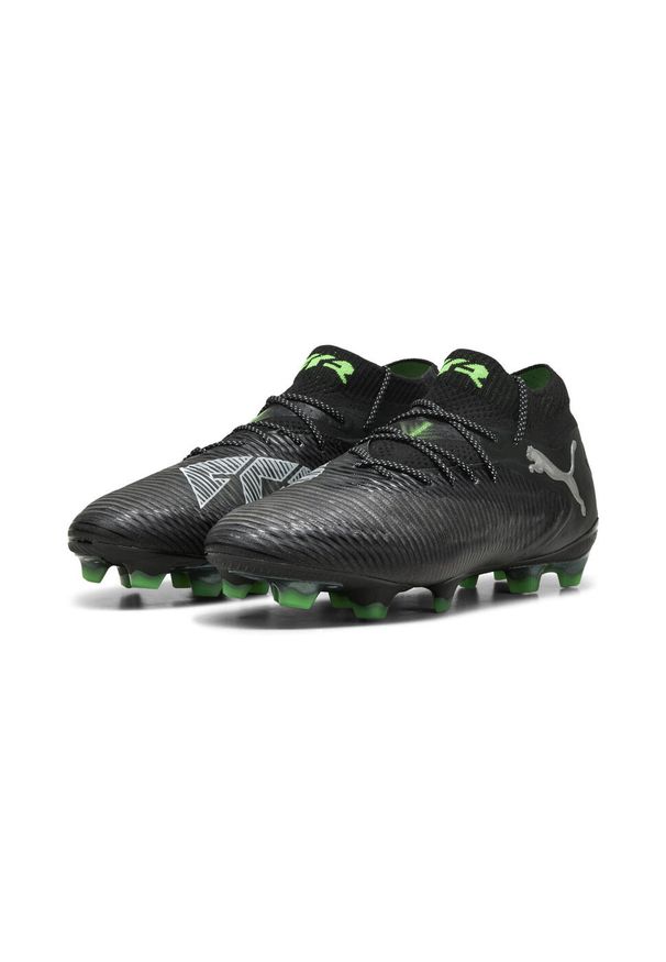 Puma - Buty piłkarskie FUTURE 8 ULTIMATE FG PUMA Black Cool Light Gray Fluo Green. Kolor: wielokolorowy, czarny, zielony. Sport: piłka nożna