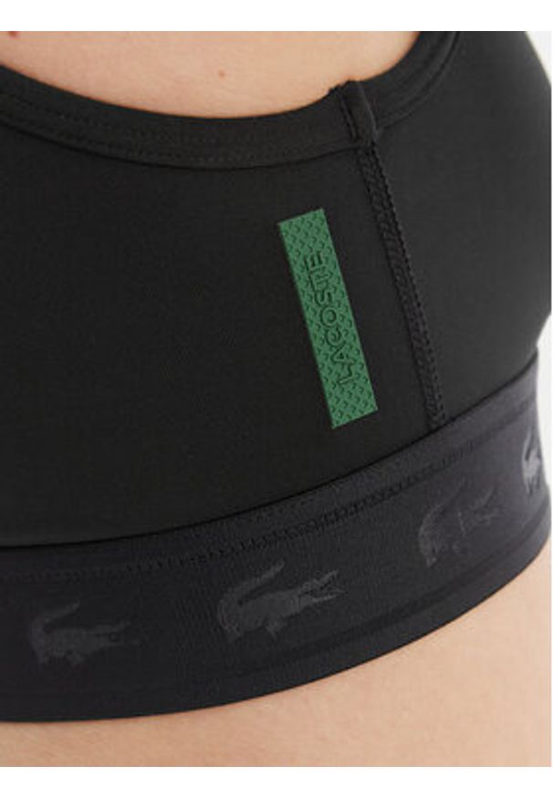 Lacoste Biustonosz sportowy IF0133 Czarny. Kolor: czarny. Materiał: syntetyk
