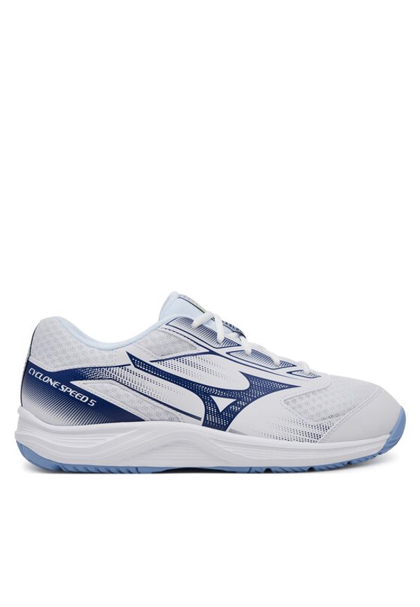 Mizuno Buty halowe Cyclone Speed 5 V1GA2580 Biały. Kolor: biały. Materiał: materiał