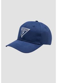 Guess - GUESS Granatowa czapka Basket Cap. Kolor: niebieski
