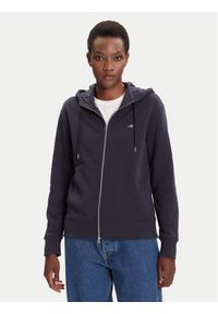 GANT - Gant Bluza Shield 4201412 Granatowy Regular Fit. Kolor: niebieski. Materiał: bawełna