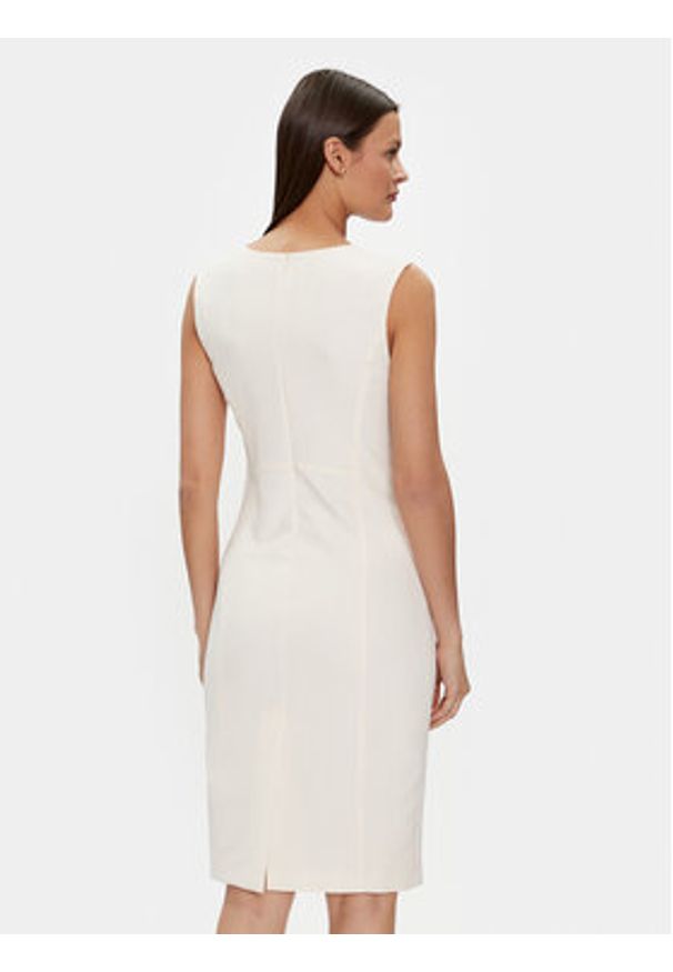 Liu Jo Sukienka koktajlowa CA4211 T2200 Écru Regular Fit. Kolor: kremowy. Materiał: syntetyk. Styl: wizytowy