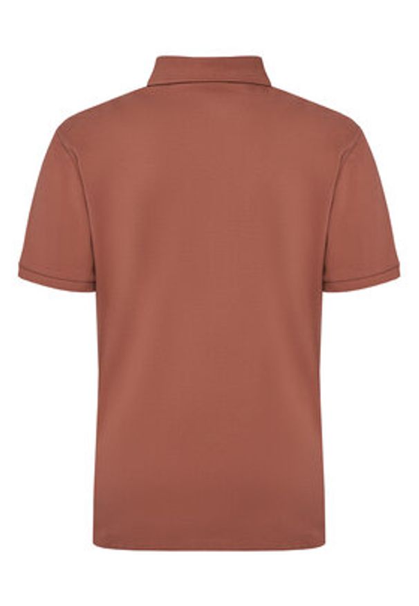 Calvin Klein Jeans Polo LV040EM269 Brązowy Regular Fit. Typ kołnierza: polo. Kolor: brązowy. Materiał: bawełna