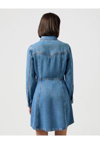 Wrangler - WRANGLER DAMSKA SUKIENKA JEANSOWA WRANGLER A LINE SHIRT DRESS PARTNERS 112350340. Materiał: jeans #3