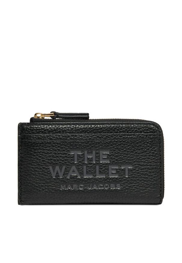MARC JACOBS - Marc Jacobs Portfel The Leather Top Zip Multi 2S4SMP010S02 Czarny. Kolor: czarny. Materiał: skóra