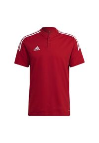 Adidas - Koszulka Męska Polo adidas Condivo 22. Typ kołnierza: polo. Kolor: czerwony