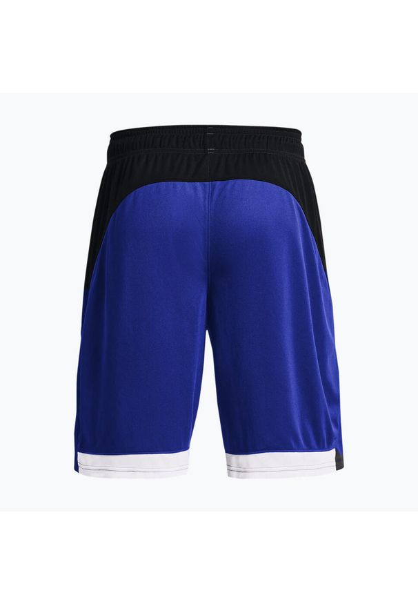 Spodenki koszykarskie męskie Under Armour Baseline 10". Kolor: niebieski. Sport: koszykówka