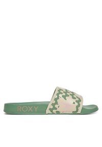 Roxy Klapki ARJL100909 Zielony. Kolor: zielony. Materiał: skóra #1