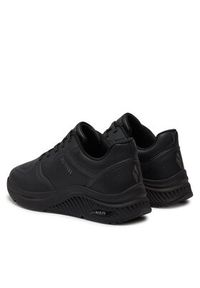 skechers - Skechers Sneakersy Mile Makers 155570/BBK Czarny. Kolor: czarny. Materiał: skóra #3