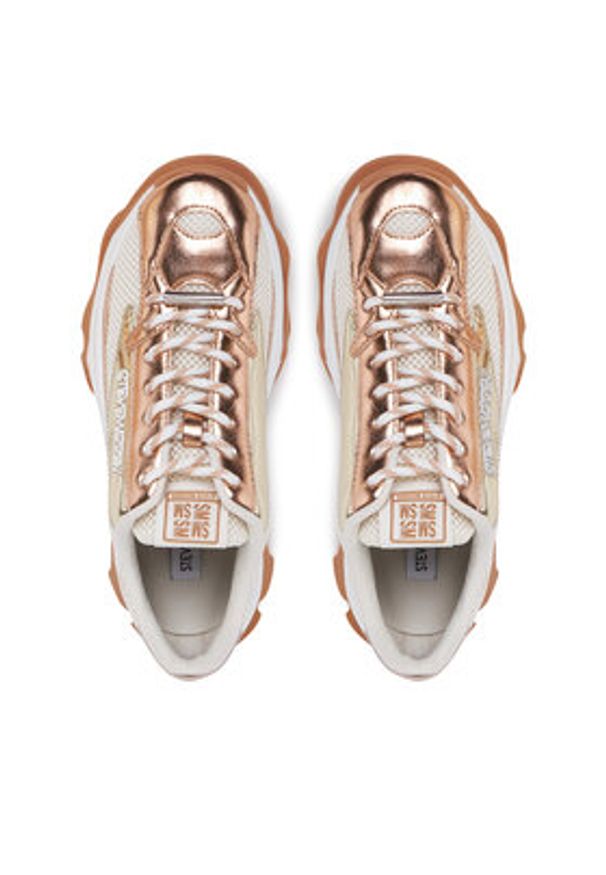 Steve Madden Sneakersy Zoomz SM11002327 Złoty. Kolor: złoty. Materiał: materiał
