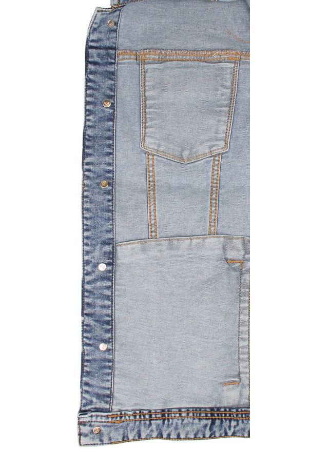 Przejściowa Kurtka Jeansowa (Katana) - Pako Jeans - Niebieska. Kolor: niebieski. Materiał: bawełna, tkanina, elastan. Styl: klasyczny