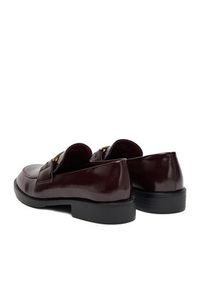 Jenny - JENNY Loafersy CEO-HYF62303CS-1 Bordowy. Kolor: czerwony. Materiał: materiał #8