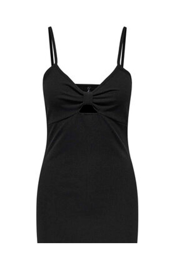 only - ONLY Sukienka letnia Janna 15343601 Czarny Slim Fit. Kolor: czarny. Materiał: bawełna. Sezon: lato
