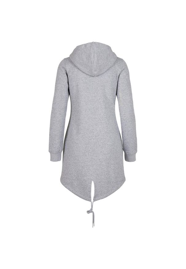 BUILD YOUR BRAND - Parka Dresowa Dla Kobiet. Kolor: szary. Materiał: dresówka