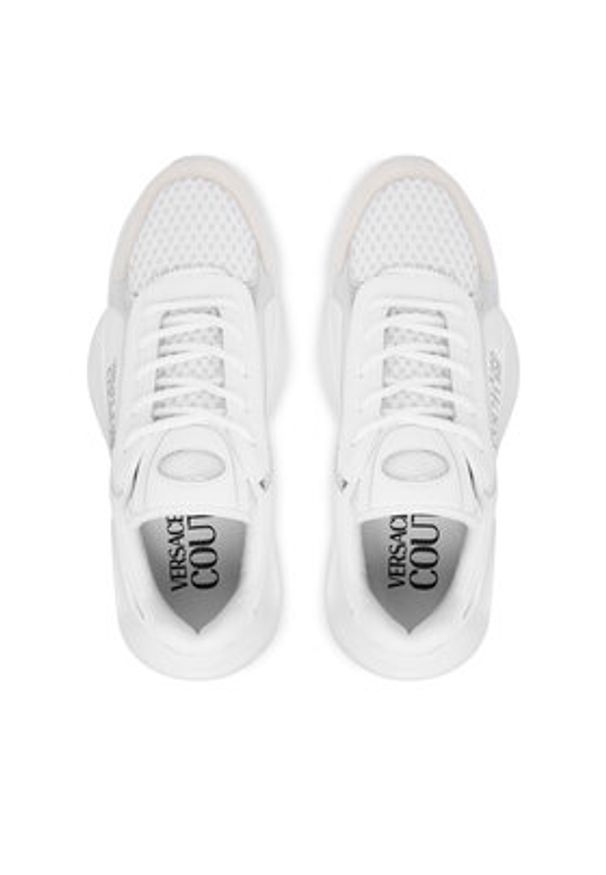Versace Jeans Couture Sneakersy 80VA3SU3 ZPB78 S03 Biały. Kolor: biały. Materiał: skóra