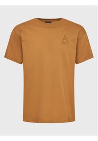 HUF T-Shirt Set TS01953 Brązowy Regular Fit. Kolor: brązowy. Materiał: bawełna