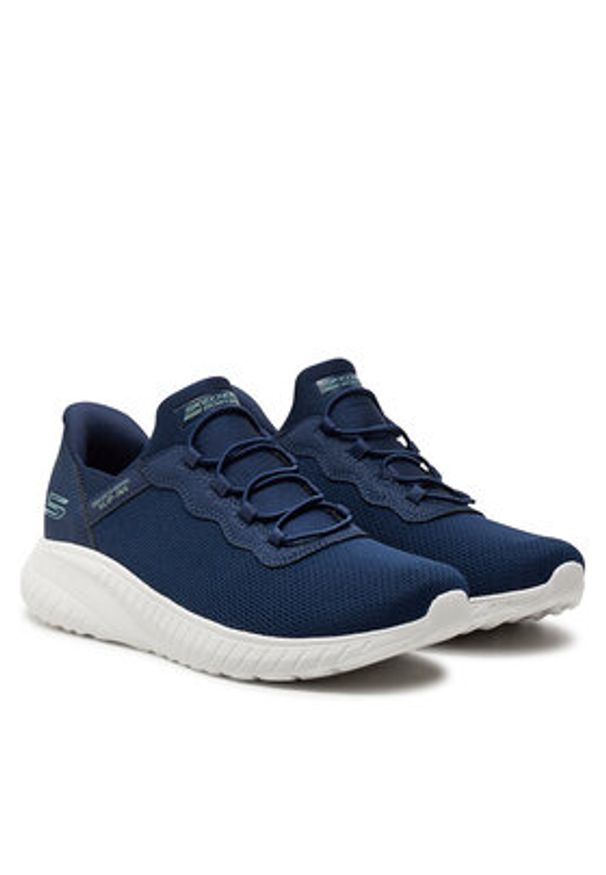 skechers - Skechers Sneakersy Bobs Squad Chaos 117500 NVY Granatowy. Kolor: niebieski. Materiał: materiał