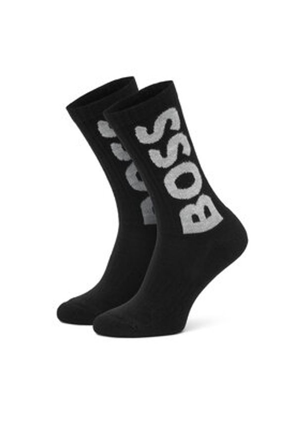 BOSS Zestaw 3 par wysokich skarpet męskich 50524259 Kolorowy. Materiał: bawełna, materiał. Wzór: kolorowy