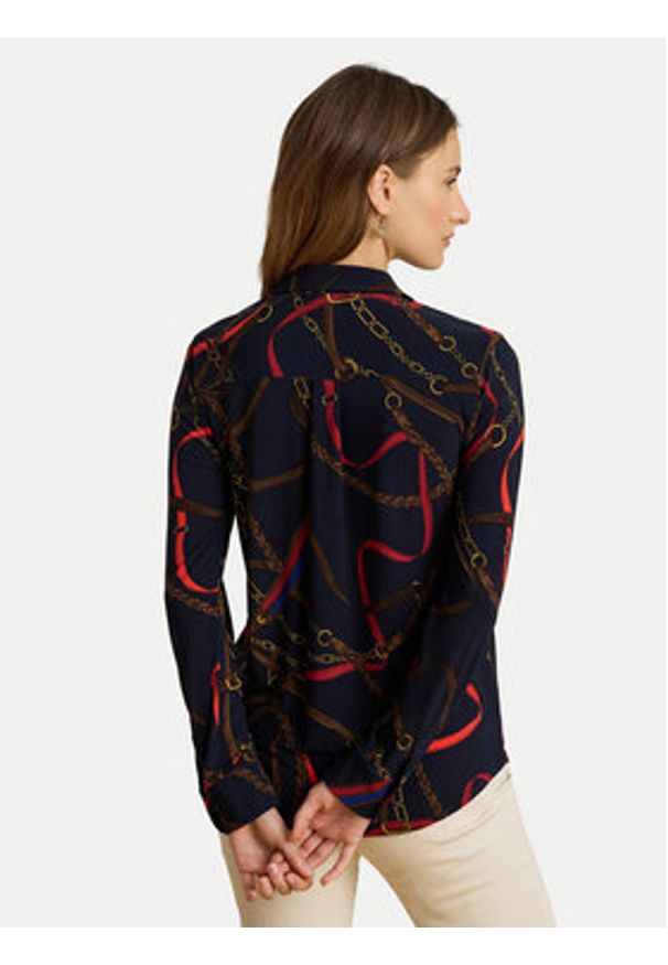 Lauren Ralph Lauren - LAUREN RALPH LAUREN Koszula 200P03716001 Granatowy Regular Fit. Kolor: niebieski. Materiał: syntetyk