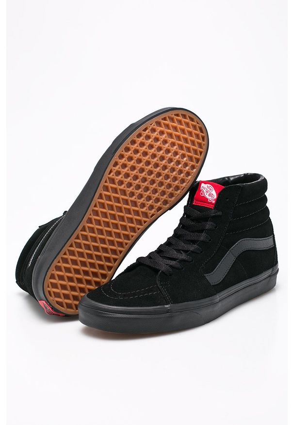 Vans - Trampki. Nosek buta: okrągły. Kolor: czarny. Materiał: guma. Szerokość cholewki: normalna