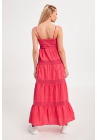 Twinset Milano - Sukienka TWINSET. Materiał: koronka. Długość rękawa: na ramiączkach. Wzór: koronka. Typ sukienki: proste. Długość: maxi #4